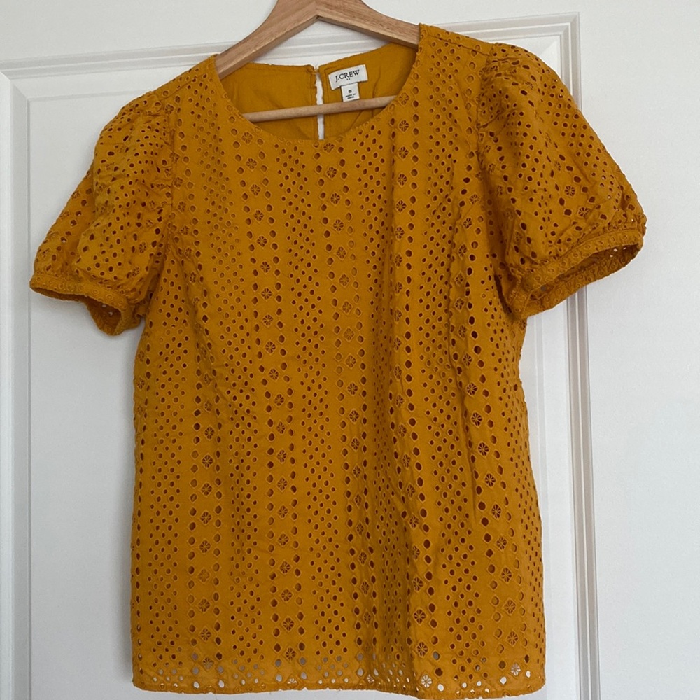 J crew Eyelet top